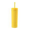 16oz Double Wall Plastic Tumblers  Matte Pastel Colored Acrylic Tumblers with Lids and Straws